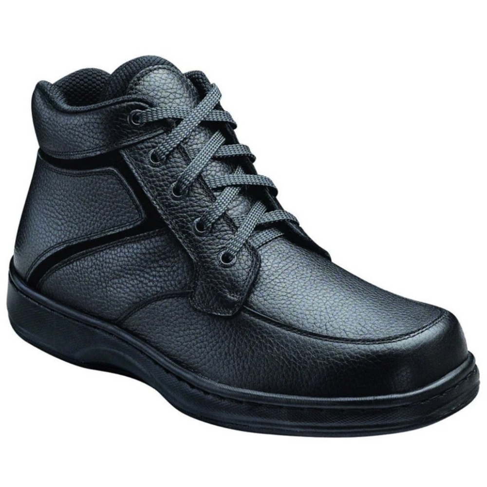 OrthoFeet Men's 9 1/2 Wide Lace Up High Top Shoes